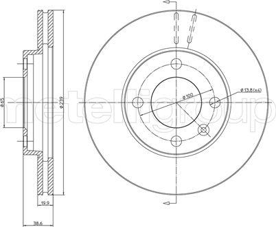 Metelli 23-0170 - Brake Disc www.autospares.lv