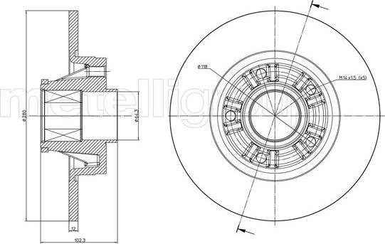 Metelli 23-0844 - Bremžu diski autospares.lv