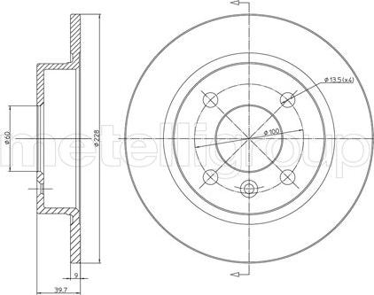 Metelli 23-0309 - Bremžu diski autospares.lv