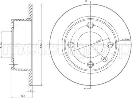 Metelli 23-0319 - Bremžu diski www.autospares.lv