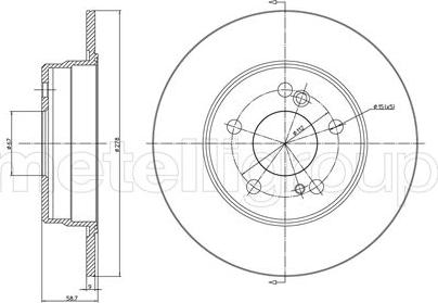 Metelli 23-0299 - Bremžu diski www.autospares.lv