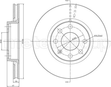 Metelli 23-0284 - Bremžu diski autospares.lv