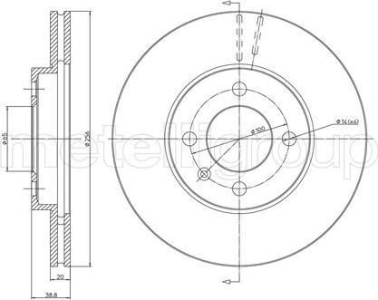 Metelli 23-0230C - Bremžu diski www.autospares.lv