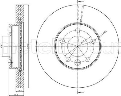 Metelli 23-0773C - Brake Disc www.autospares.lv