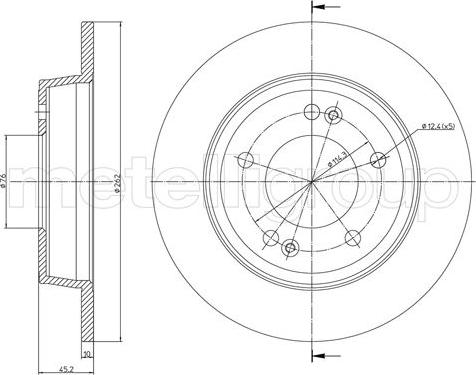 Metelli 23-1440C - Bremžu diski www.autospares.lv