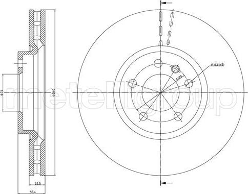 Metelli 23-1470C - Bremžu diski www.autospares.lv