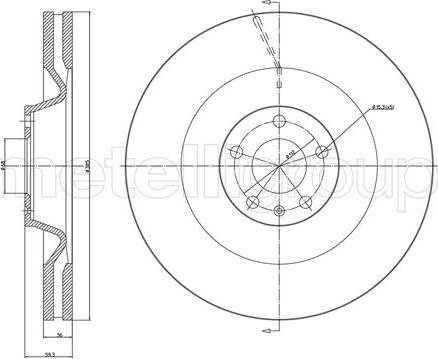 Metelli 23-1551C - Brake Disc www.autospares.lv