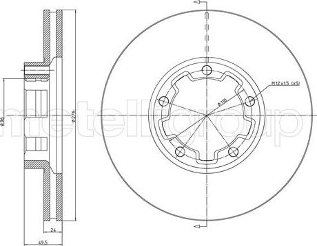 Metelli 23-1557 - Bremžu diski autospares.lv