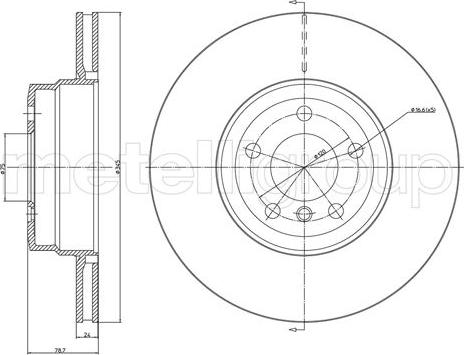 Metelli 23-1041C - Bremžu diski www.autospares.lv