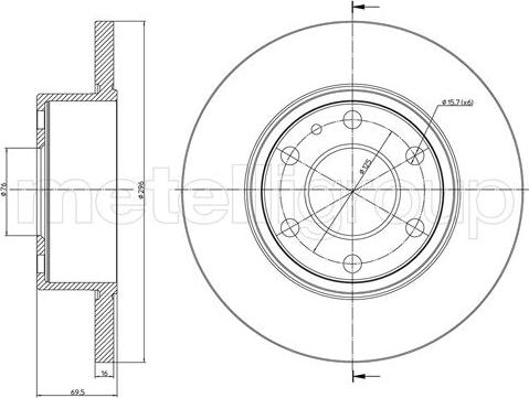 Metelli 23-1038C - Bremžu diski www.autospares.lv