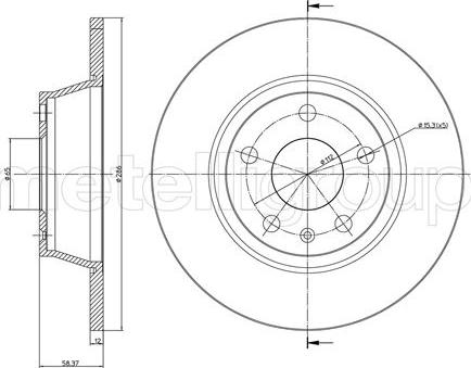 Metelli 23-1021C - Bremžu diski www.autospares.lv