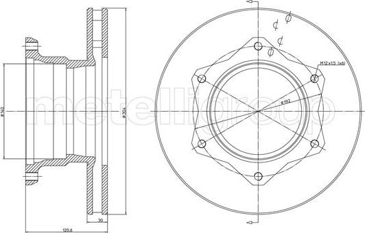 Metelli 23-1105 - Bremžu diski www.autospares.lv