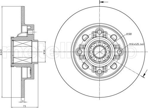 Metelli 23-1394 - Brake Disc www.autospares.lv