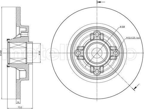 Metelli 23-1395 - Bremžu diski www.autospares.lv