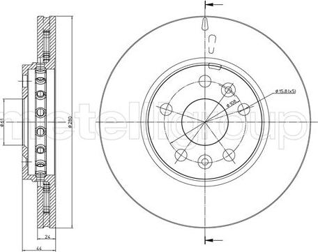 Metelli 23-1341C - Bremžu diski www.autospares.lv