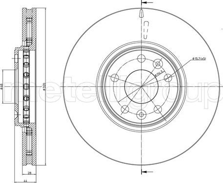 Metelli 23-1334C - Bremžu diski www.autospares.lv