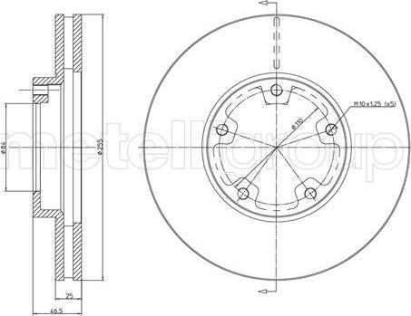 Metelli 23-1201 - Bremžu diski www.autospares.lv