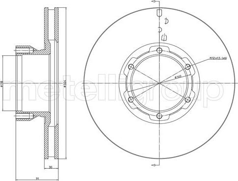 Metelli 23-1714 - Bremžu diski www.autospares.lv