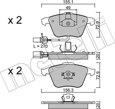 Metelli 22-0549-1 - Eļļas filtrs www.autospares.lv