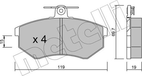 Metelli 22-0148-0 - Масляный фильтр www.autospares.lv