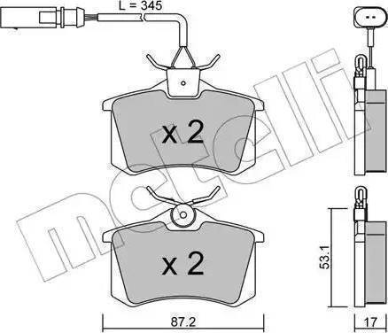 Remsa 26351 - Bremžu uzliku kompl., Disku bremzes autospares.lv