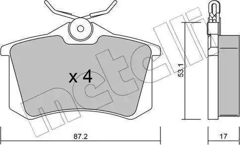 Magneti Marelli 363700205075 - Bremžu uzliku kompl., Disku bremzes www.autospares.lv