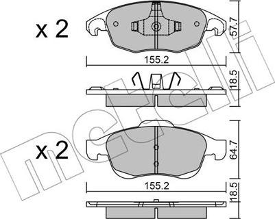 COGEFA France 742.5425 - Bremžu uzliku kompl., Disku bremzes autospares.lv