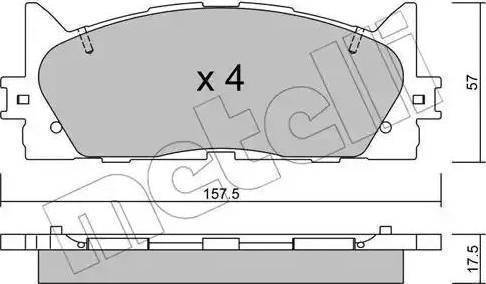 Remsa 1233.00 - Bremžu uzliku kompl., Disku bremzes www.autospares.lv