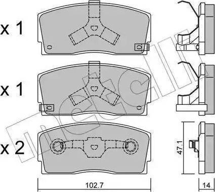 Valeo 598689 - Bremžu uzliku kompl., Disku bremzes www.autospares.lv