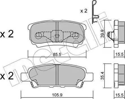 RIDER RD.3323.DB3341 - Bremžu uzliku kompl., Disku bremzes www.autospares.lv