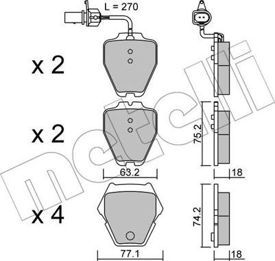 Metelli 22-0774-1 - Eļļas filtrs www.autospares.lv