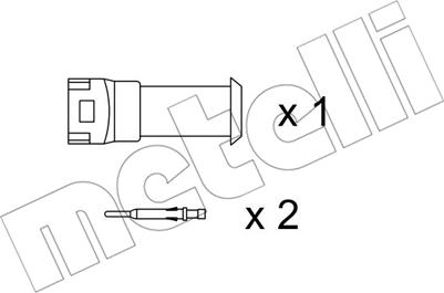 Metelli SU.077K - Indikators, Bremžu uzliku nodilums www.autospares.lv