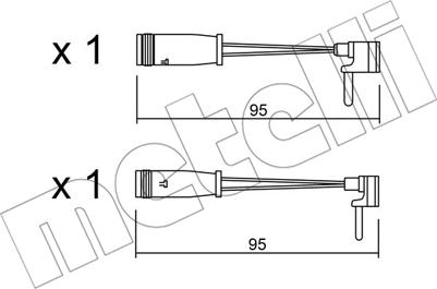 Metelli SU.159K - Indikators, Bremžu uzliku nodilums www.autospares.lv