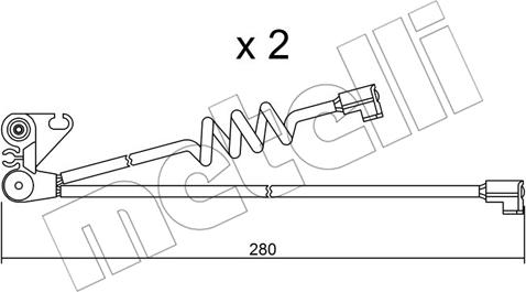 Metelli SU.169K - Indikators, Bremžu uzliku nodilums www.autospares.lv