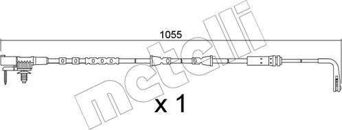 Metelli SU.391 - Indikators, Bremžu uzliku nodilums www.autospares.lv