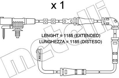 Metelli SU.353 - Indikators, Bremžu uzliku nodilums www.autospares.lv