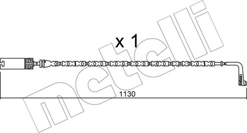 Metelli SU.300 - Indikators, Bremžu uzliku nodilums www.autospares.lv