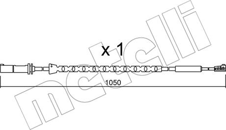 Metelli SU.310 - Indikators, Bremžu uzliku nodilums www.autospares.lv