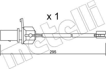 Metelli SU.331 - Indikators, Bremžu uzliku nodilums www.autospares.lv