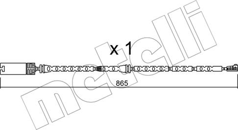 Metelli SU.299 - Indikators, Bremžu uzliku nodilums www.autospares.lv