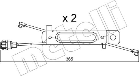 Metelli SU.245K - Indikators, Bremžu uzliku nodilums www.autospares.lv