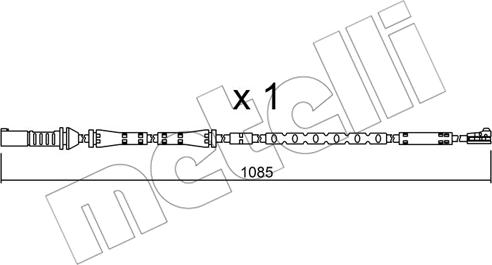 Metelli SU.284 - Indikators, Bremžu uzliku nodilums www.autospares.lv