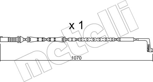 Metelli SU.285 - Indikators, Bremžu uzliku nodilums www.autospares.lv