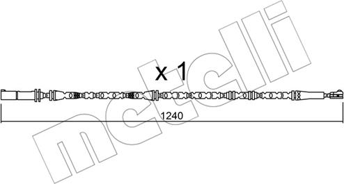 Metelli SU.288 - Indikators, Bremžu uzliku nodilums www.autospares.lv