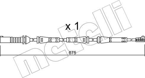 Metelli SU.278 - Indikators, Bremžu uzliku nodilums www.autospares.lv