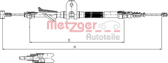 Metzger 451.2 - Trose, Stāvbremžu sistēma www.autospares.lv