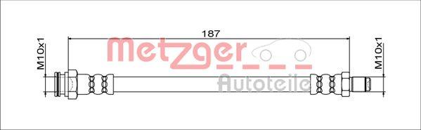 Metzger 4111805 - Bremžu šļūtene www.autospares.lv