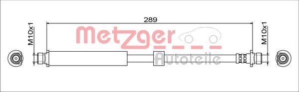 Metzger 4111764 - Bremžu šļūtene www.autospares.lv