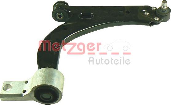 Metzger 58042302 - Neatkarīgās balstiekārtas svira, Riteņa piekare www.autospares.lv