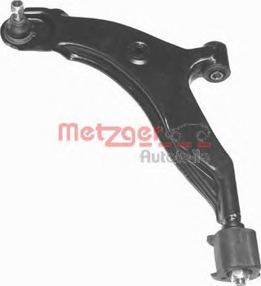 Metzger 58047501 - Neatkarīgās balstiekārtas svira, Riteņa piekare www.autospares.lv